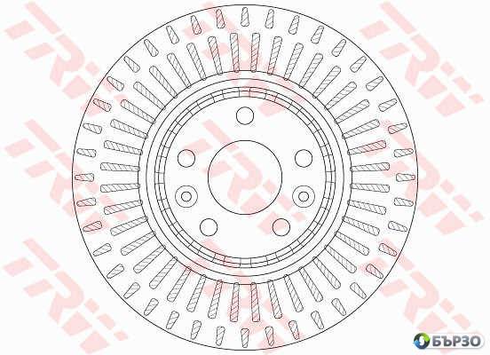 спирачен диск за Renault Talisman Grandtour (KP) TRW DF6208S