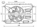 охладителна перка за Ford Galaxy AVA QUALITY COOLING FD7556