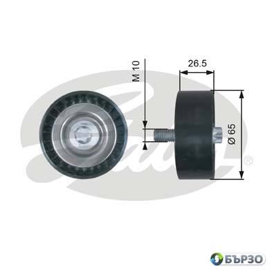 паразитна ролка пистов ремък за Mercedes GLE (W166) GATES T36464