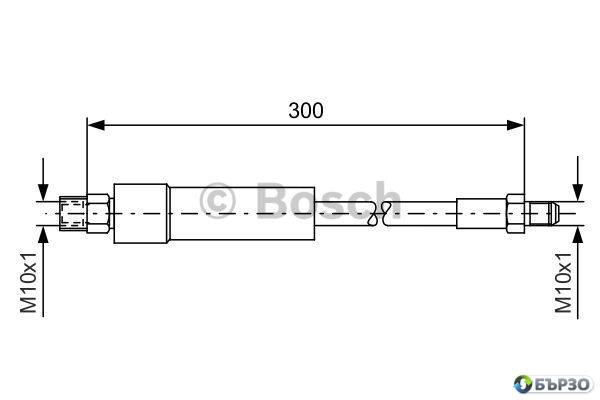 спирачен маркуч за BMW 3 Cabrio E30 BOSCH 1 987 476 074