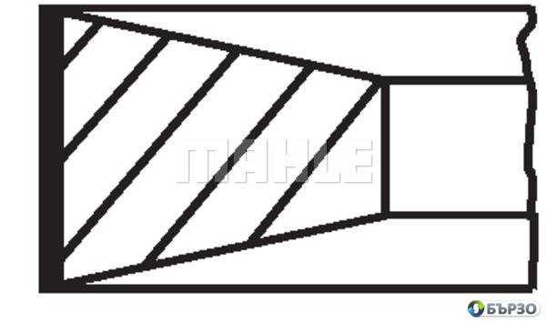 komplekt segmenti za Volvo S40 Sedan (MS) MAHLE 039 RS 00113 0N0