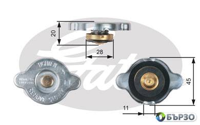 капачка, радиатор за Subaru Legacy 5 GATES RC133