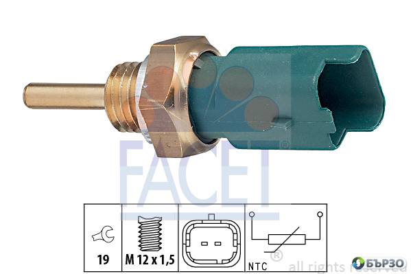 температурен датчик за Suzuki SX4 (GY) FACET 7.3261