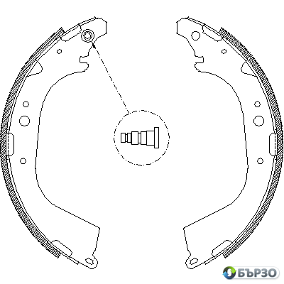 komplekt spirachni cheliusti za Toyota 4 Runner (N130) WOKING Z4650.01